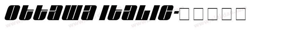 Ottawa Italic字体转换